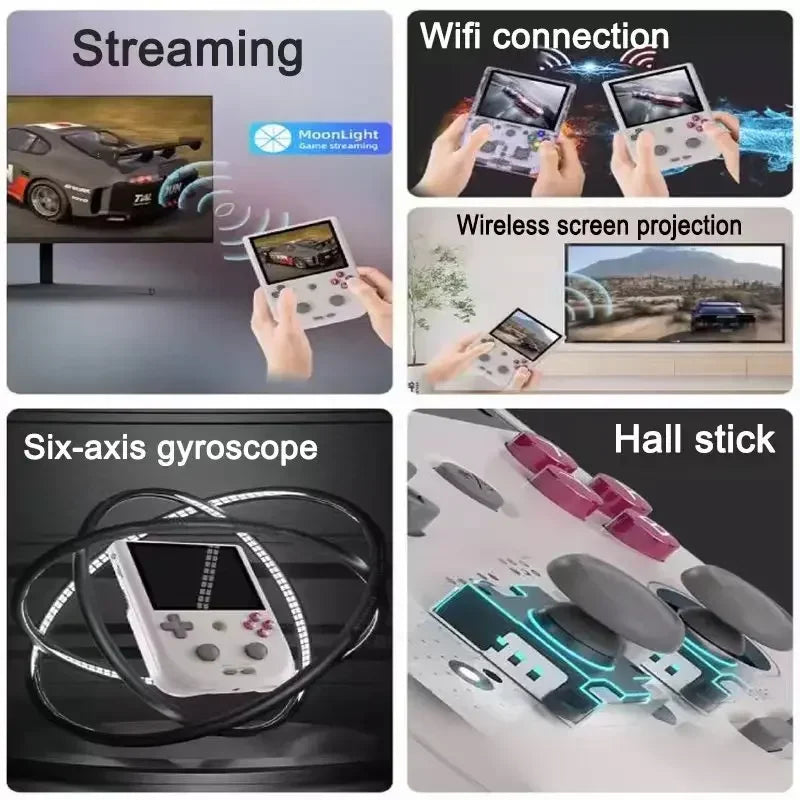 ANBERNIC RG405V Official Store Retro Portable Handheld Video Game Console 4 INCH IPS Touch Screen Android 12 PS2 512G PSP 3DS