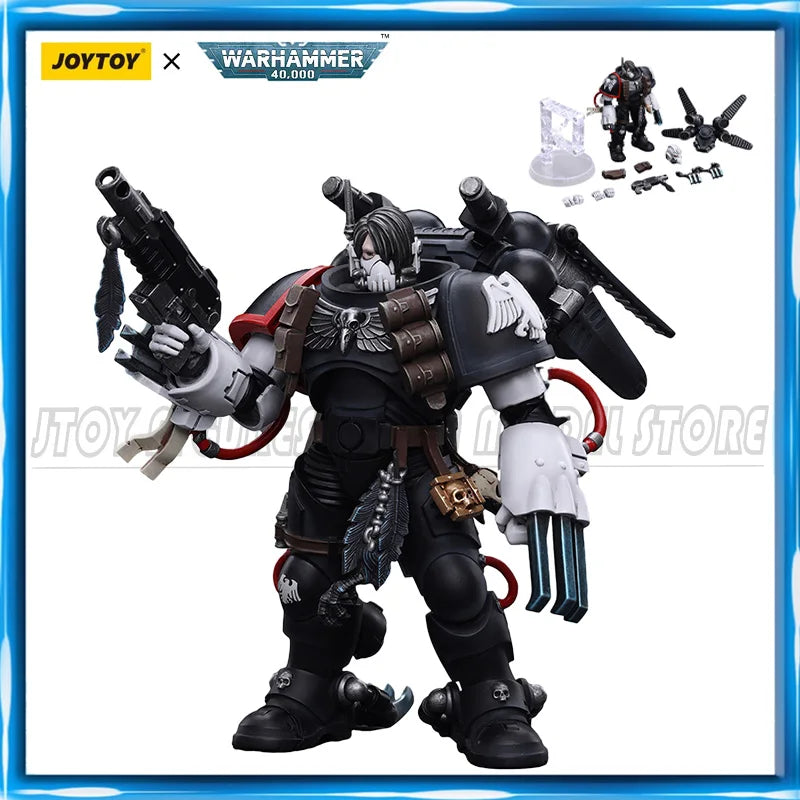 [Pre Order] JOYTOY Warhammer 40K 1/18 Action Figure Raven Guard Chapter Master Kayvaan Shrike Model Toys