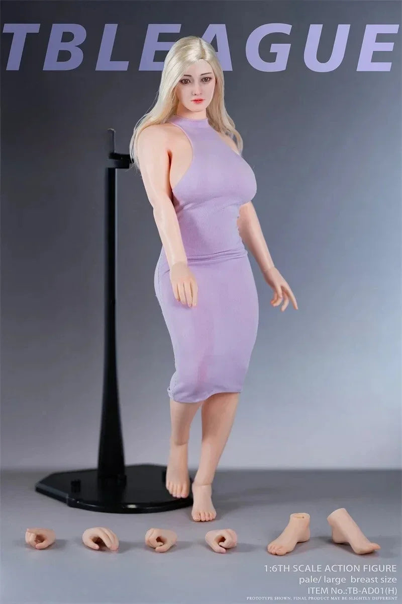 Presale 1/6 Scale TB-AD01/02 Plump Female Hobbies Big Breasts Seamless Super Flexible Body Model for 12'' Action Figure Dolls