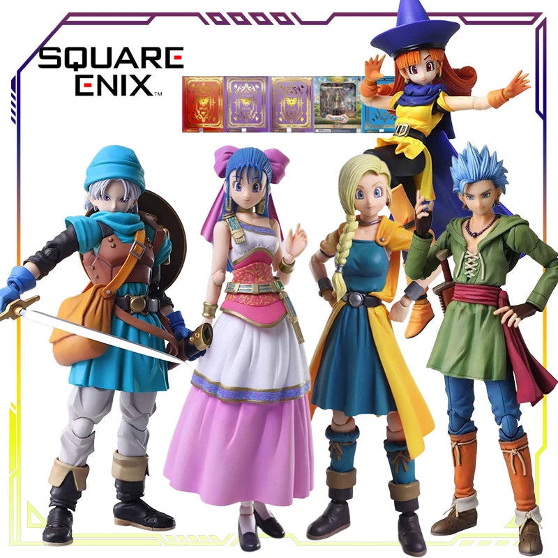 SQUAREENIX Original BRING ARTS Dragon Quest Series Anlina\Bianca\Flora\Camus\Terry Anime Action Figure Model Toys Gifts Fo Boys
