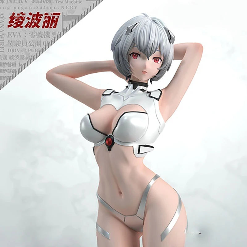Rei Ayanami Gk Figure Evangelion Anime Peripheral Beautiful Anime Girl Desktop Ornament Pc Case Decoration Collectible Statue
