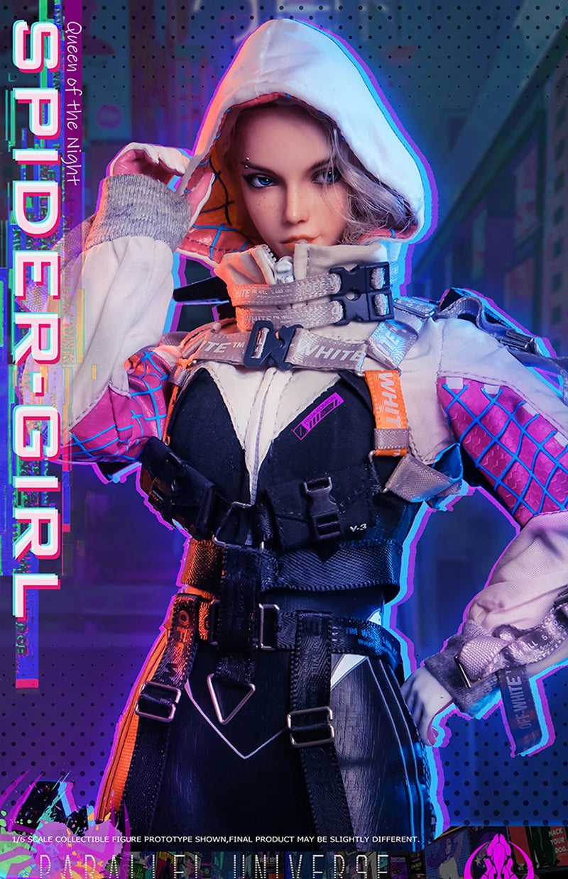 Collectible Original Elephant Toys ELE9002 1/6 Scale Female Soldier Spider Girl Anime Figure Model 12 inches Action Toys