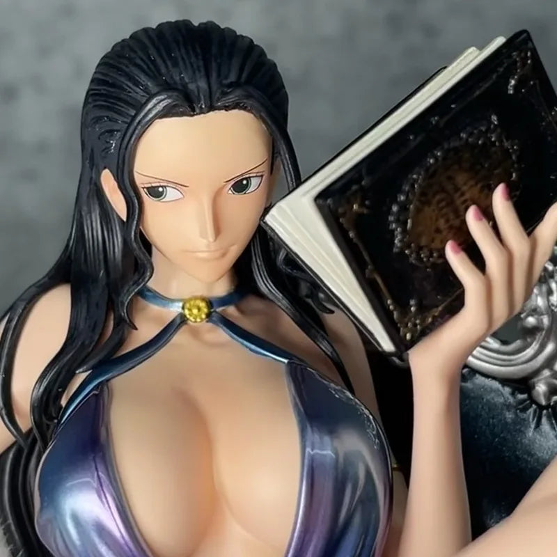 15cm One Piece Nico Robin Sit On The Sofa Beautiful Anime Girl Figure Model Statue Collection Desktop Decoration Ornament Toys