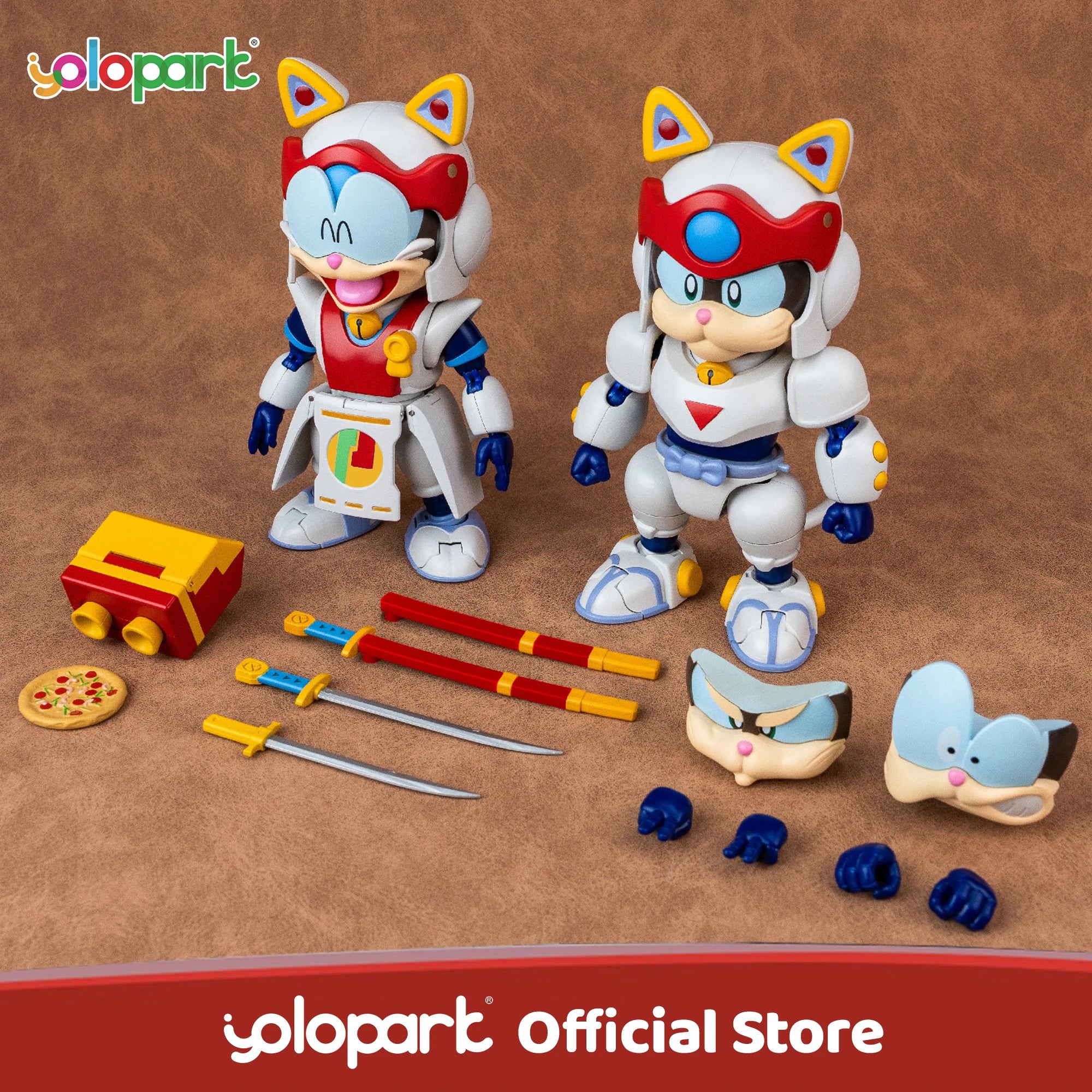 YOLOPARK 13.3cm Samurai Pizza Cats AMK PRO Series Speedy Model Kit TOY Gift For girl boy