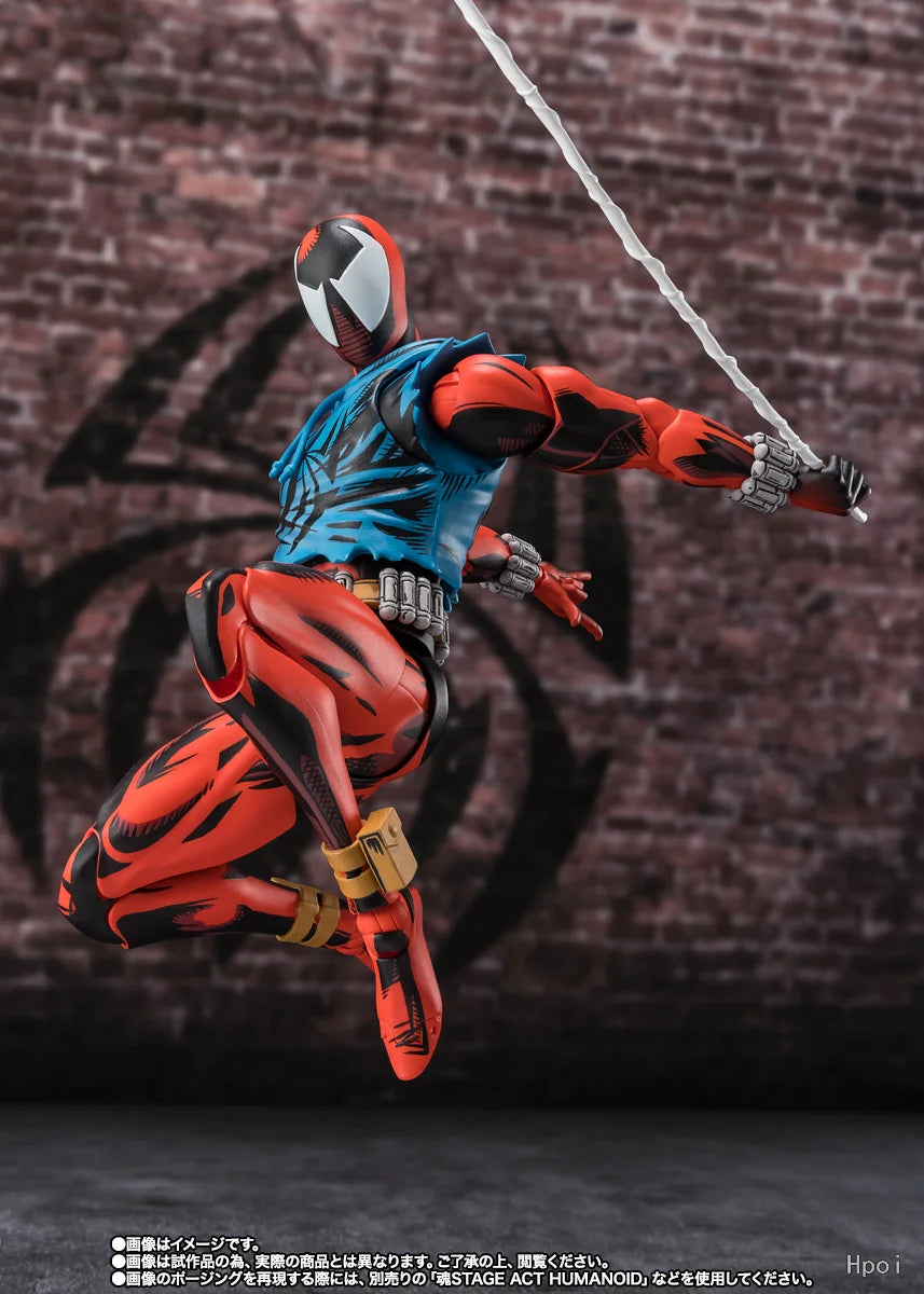BANDAI S.H.Figuarts SPIDER-MAN(BEN REILLY) Model Kit Highly Articulated Action Figure with Effect Parts Gift for Collector