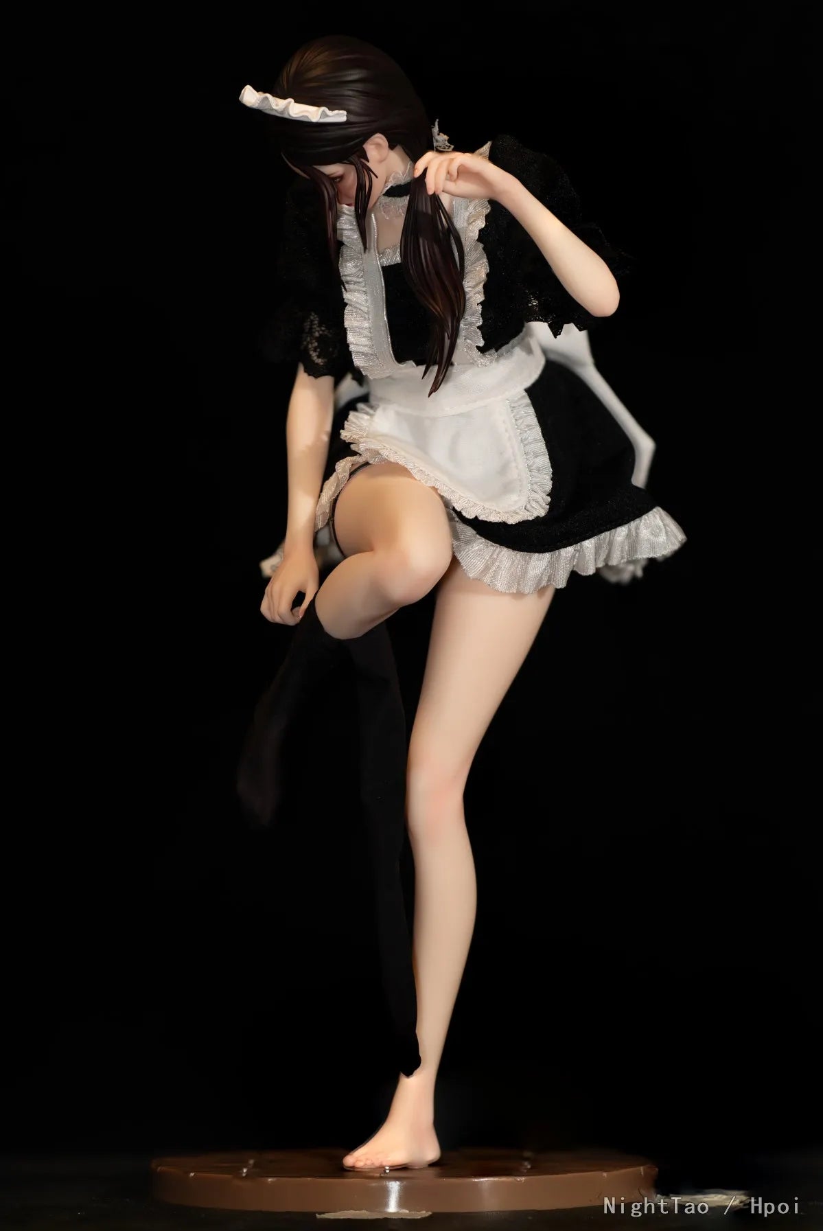 New In Stock Original She is real Bearpanda × Lou LL 1/6 Maid Ultra Realistic Figure Beautiful Girl Model Toys Ornament