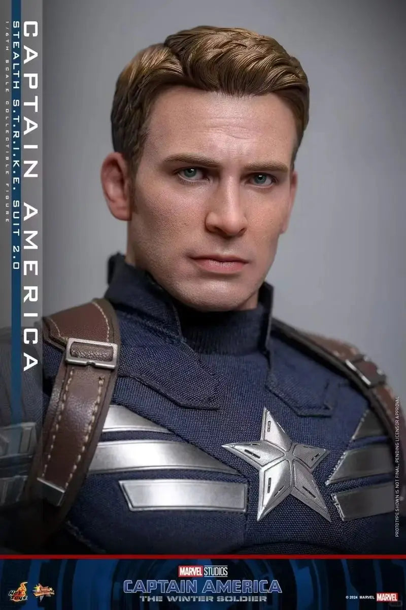 Hot Toys Captain America 1/6 Scale MMS783 Stealth Strike Suit 2.0 Marvel Collectible Action Figure Winter Soldier Theme