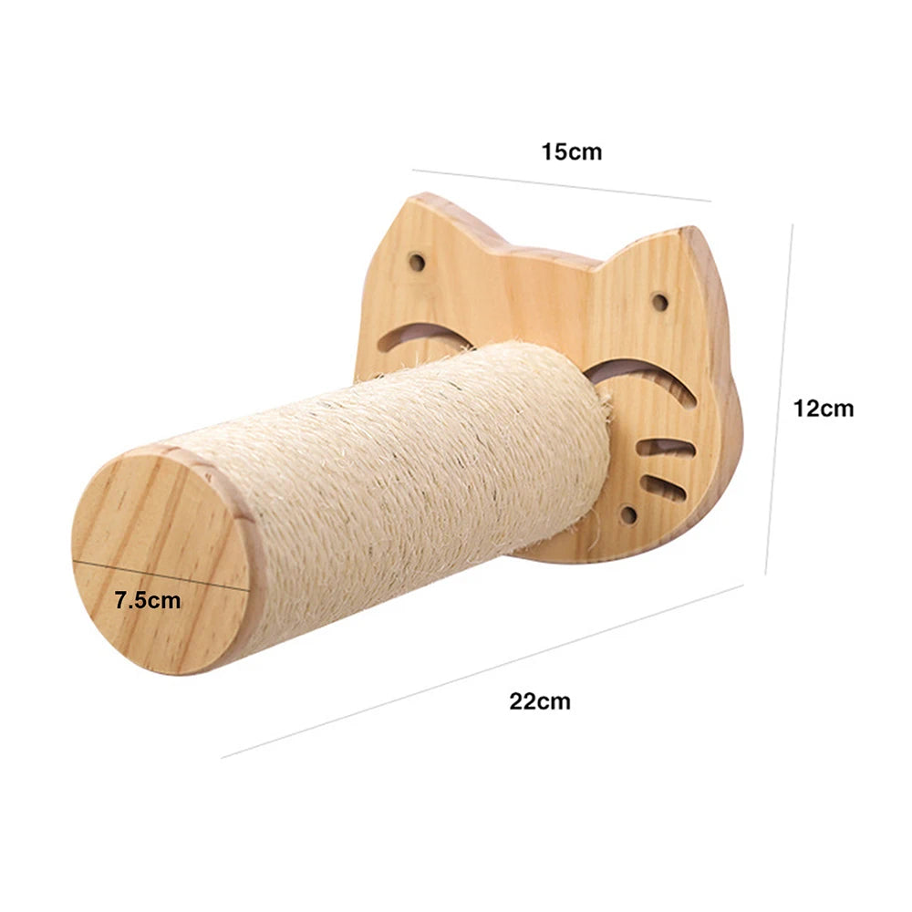 Cat Wall Mounted Furniture Wooden Hammock Climbing Shelf Set Perch Sisal Ladder Scratching Post Beds Perches Stable For Kitty
