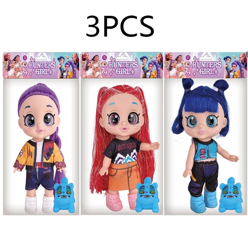 New Cute Kpop Demon Hunters Figure Model Toy Pvc Cartoon Gaming Peripherals Desk Decoration Collection Figures Model Toyfor Kid