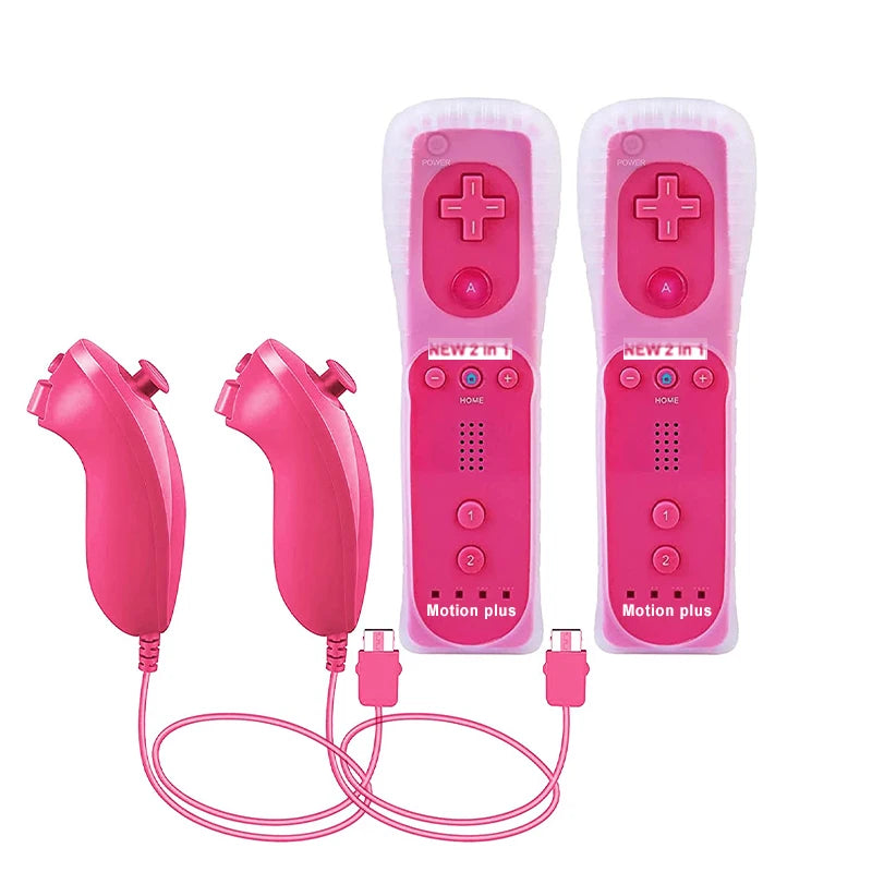 1pcs/2pcs Controller for Wii Remote Controller Gamepad Built-in Motion Plus Control For Wii/Wii U Console Wireless Game pad