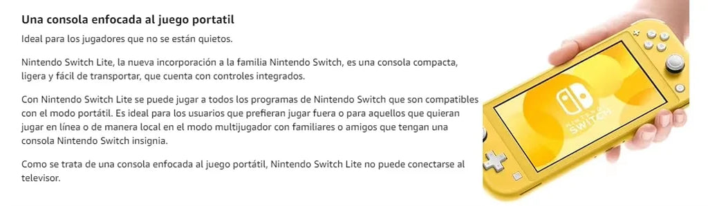 Игрална конзола Nintendo Switch Lite, 5.5-инчов LCD сензорен екран, 32GB вътрешна памет, Bluetooth 4.1, вграден контролер