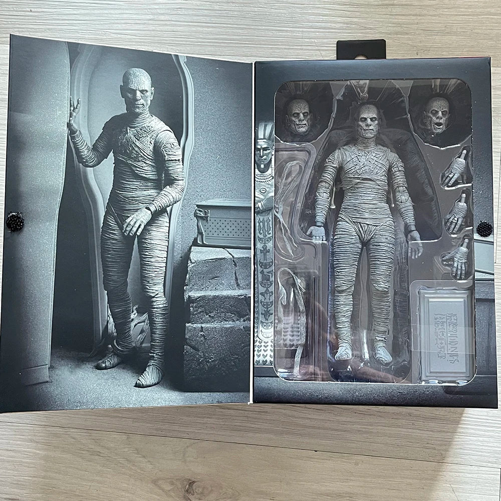 Neca Mummy Figure Universal Monster Black And White karloff Colorful Model Action Figure Toys Birthday Gifts
