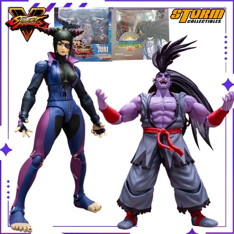 Brand New Stock Storm Toys Original 1/12 Street Fighter 5 Korean Spider Li Game Movable Doll Model Toy Boy's Gift Collection