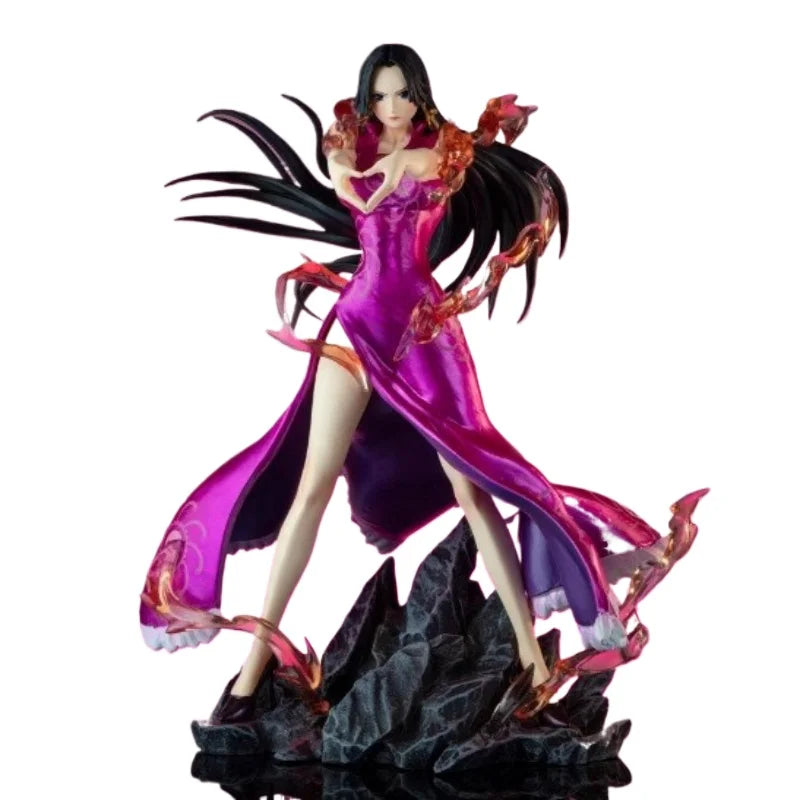 New One Piece Make A Finger Heart Boa Hancock Handmade Desktop Ornament Model Statue Collection Toys Boys Birthday Gift