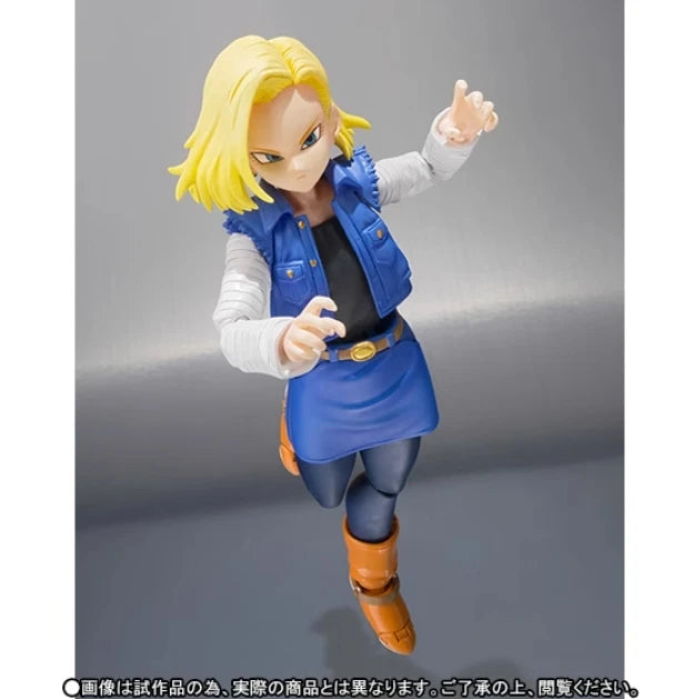 100% Original Bandai Shf Sh Figuarts Dragon Ball Android No.18 18 Action Figures Anime Model Toys Figura Collection Gifts