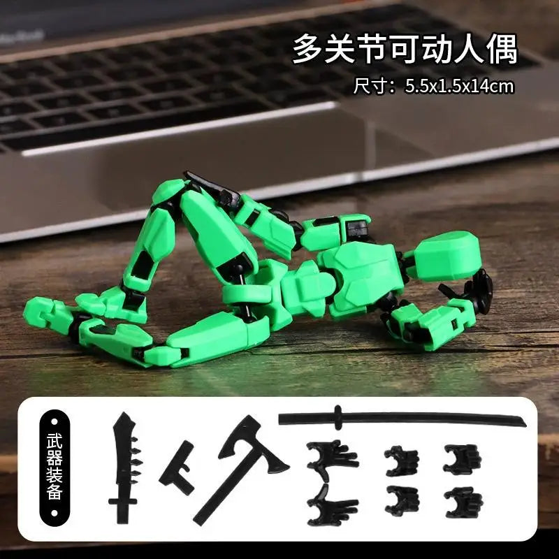 2025 Multi-jointed Action Figure 3d Printed Animation Modeling Assembly Movable 13 Body Movable Robot Toys Gifts For Children