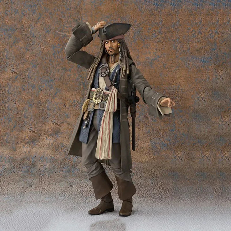 Bandai Original MODEL KIT SHF Jack·Sparrow  CAPTAIN Anime Action Figure Model Toys  Model Gifts for Boys and Girls Collectibles