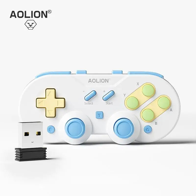 AOLION Wireless Bluetooth Gamepad Controller Hall Joystick for Windows Android mac iOS Nintendo Switch 2/1 Steam Somatosensory