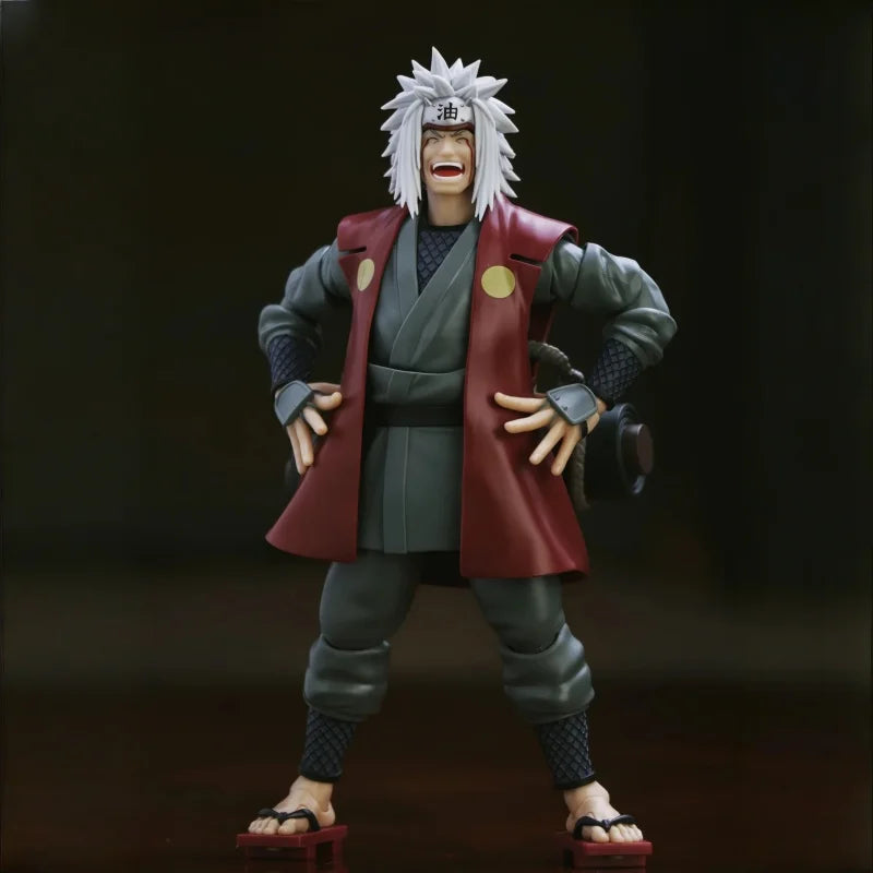 Bandai S.H.Figuarts Jiraiya Naruto Shippuden Action Figure Anime Merch Collection Decoration Goods Movable PVC Model Toys Gift