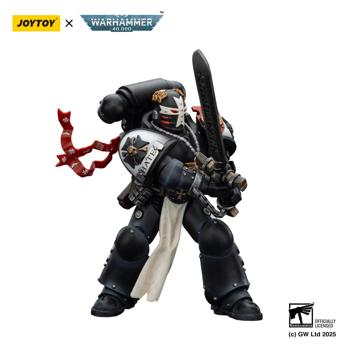 【In Stock】JOYTOY Warhammer 40K Black Templars Emperor's Champion"Bayard's Revenge" 1/18 Action Figure