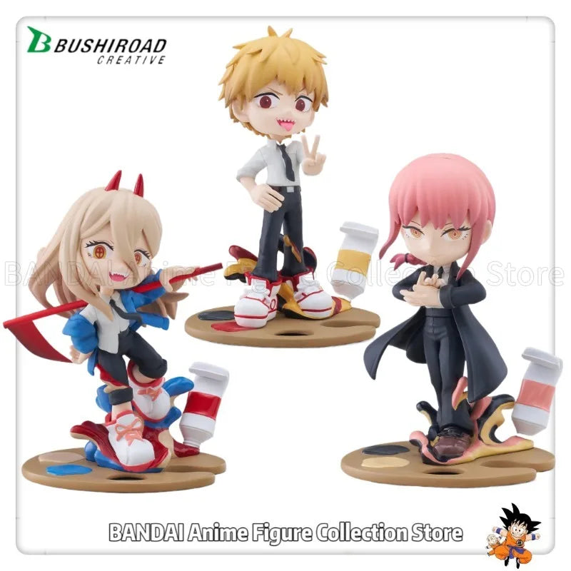 Original Bushiroad Creative PalVerse Palé CHAINSAW MAN POWER/MAKIMA/CHAINSAW MAN Q Version Human Figure Toys Collection