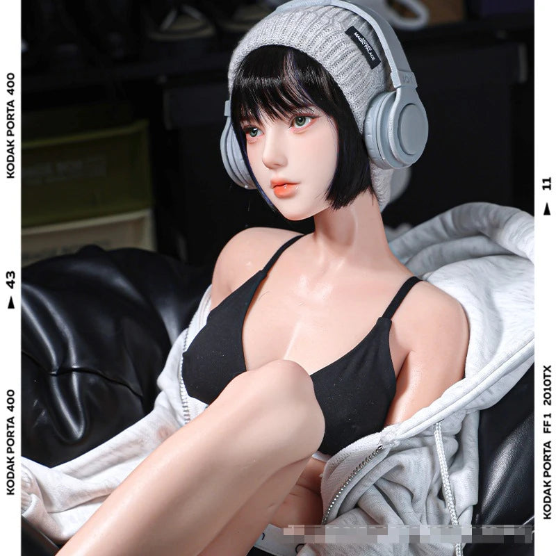 Original 1/3 Silicone Doll Chinese Anime Movable Doll Female Soldier Adult Figure