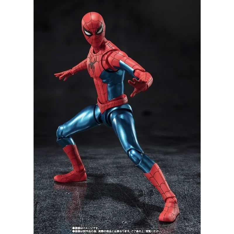 Bandai Original Tamashii Limited S.H.Figuarts Spider-Man New Red & Blue Suit Tom Holland No Way Home Action Anime Figure Toy