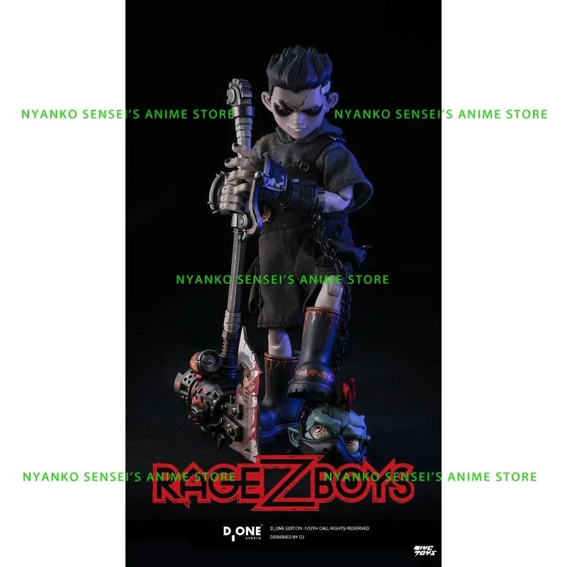 D_ONE RAGE-ZBOYS Series Toothy Daily Ver. / Out of Control Ver. 1/12 Action Figure Anime Model Trendy Toys Desktop Collectibles