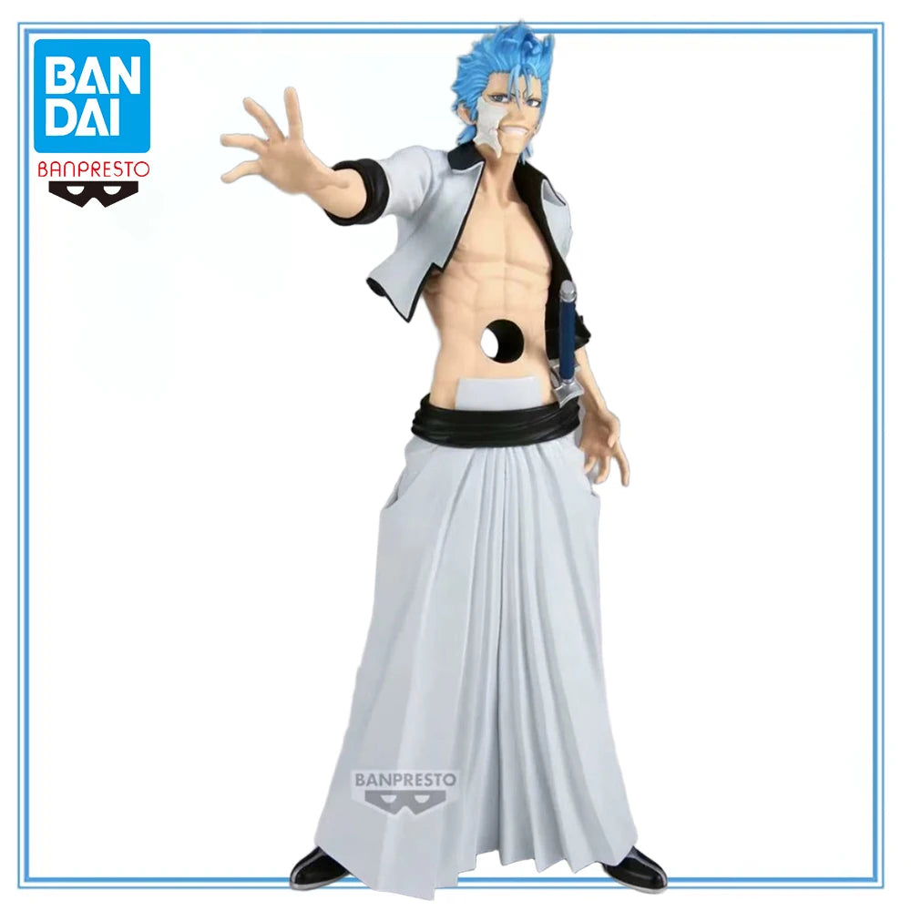 100% Original Bandai Spirits BANPRESTO Maximatic Bleach Grimmjow Jaegerjaques Collection Series Anime Figure Model Decoration