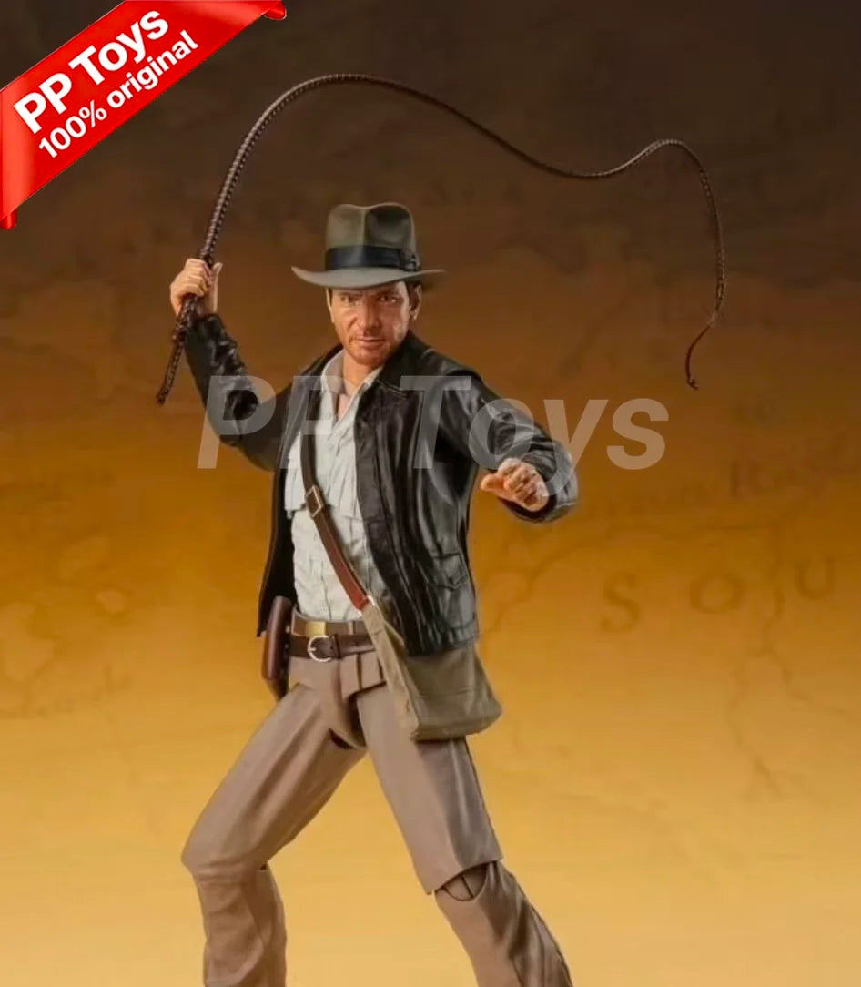 100% Original Bandai SH Figuarts SHF Indiana Jones Raiders of The Lost Ark Ver Action Figures Model Collectible Toy In Stock