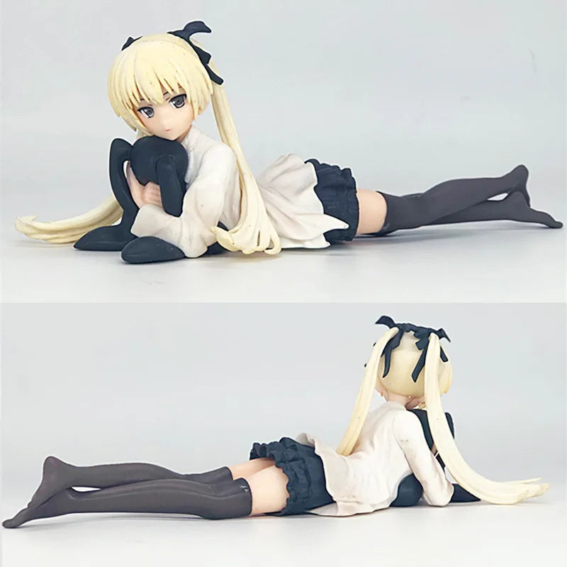 Cross-Border Fate  Figure Prostrate Posture Car Mounted Spring Wild  Hollow Sister Anime Collectible Statues Adult Toys
