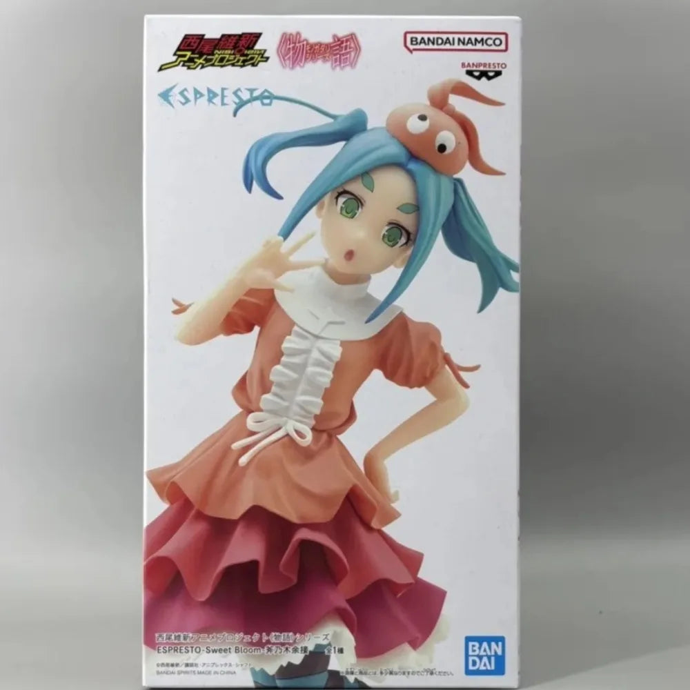 In Stock Bandai Original Genuine Banpresto Anime Tsukimonogatari ESPRESTO Sweet Bloom Ononoki Yotsugi 23cm Model Toy Figure Gift