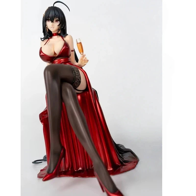 22cm Azur Lane Beautiful Girl Figure Taihou Formal Wear Anime Collectible Model Pvc Desktop Decorations Holiday Gifts Kids Toys