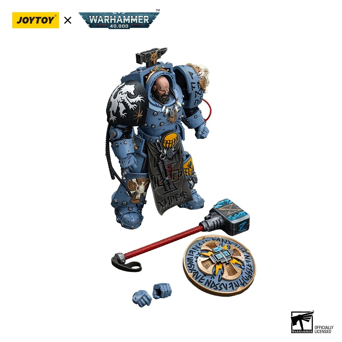 【MT】JOYTOY Warhammer 40K Space Wolves Arjac Rockfist Model Toy Gift 1/18 Action Figure