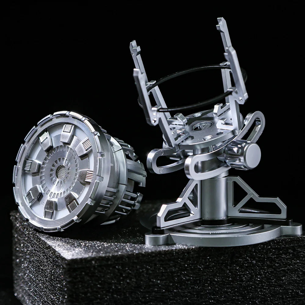 1:1 Toys Iron Man MARK1 Arc Reactor 3 Generations Tony Stark Heart Of Mark5 Figure Led Light Model Palladium Element Chest Lamp