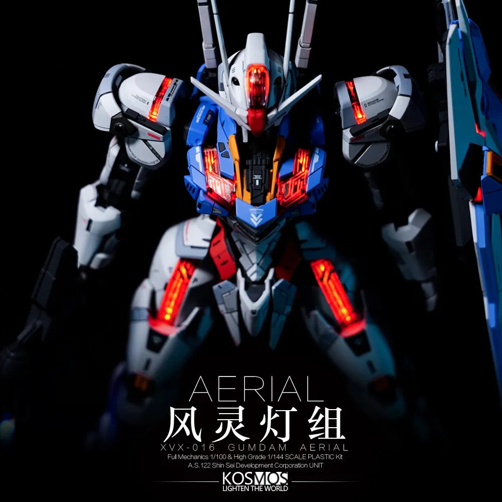 In Stock KOSMOS Light World FM 1/100 Aerial Gundam Funnel RGB Led Matrix Magic Light Set Action Toy Figure Gift