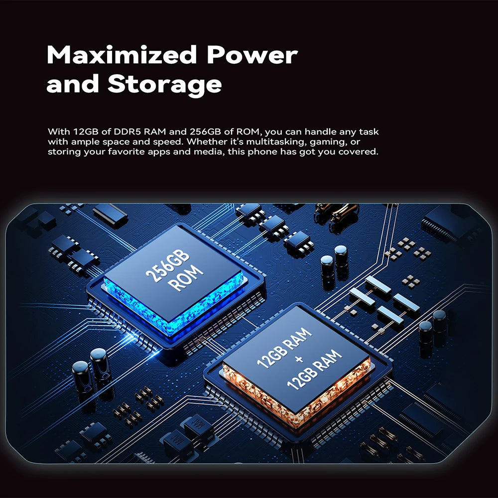 5G-Smartphone CUBOT MAX 5 Dimensity 8200 6,95 Zoll 144 Hz großer Bildschirm 12 GB RAM + 256 GB ROM 5100 mAh Akku Gaming-Telefon NFC Android 14