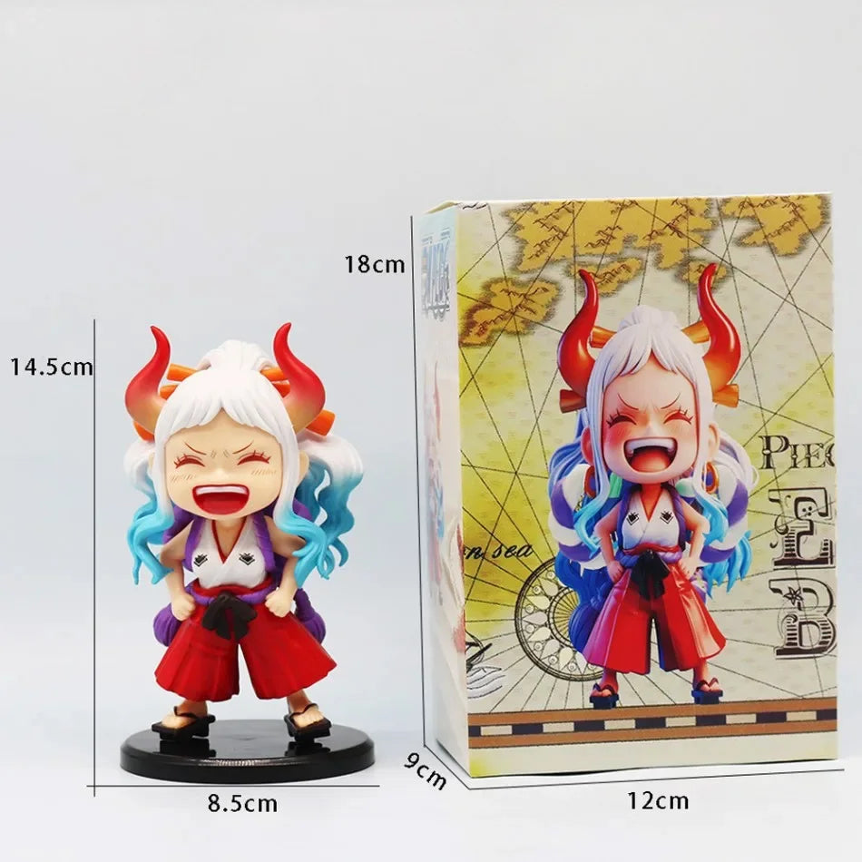 New One Piece Luffy Solon Sanji Ace Yamato Q-version cartoon anime game character figurine children's birthday collection toys