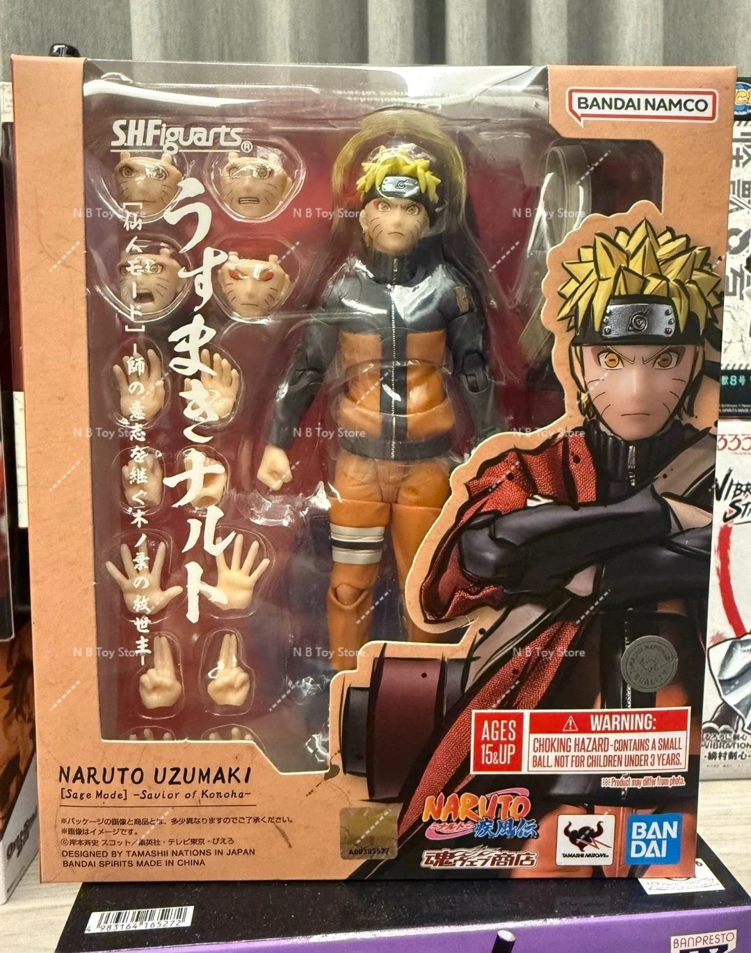 In Stock Bandai Original Shf Naruto Pain Tendo Anime Full Action Figure Finished Model Kit Original Box Toy for Children