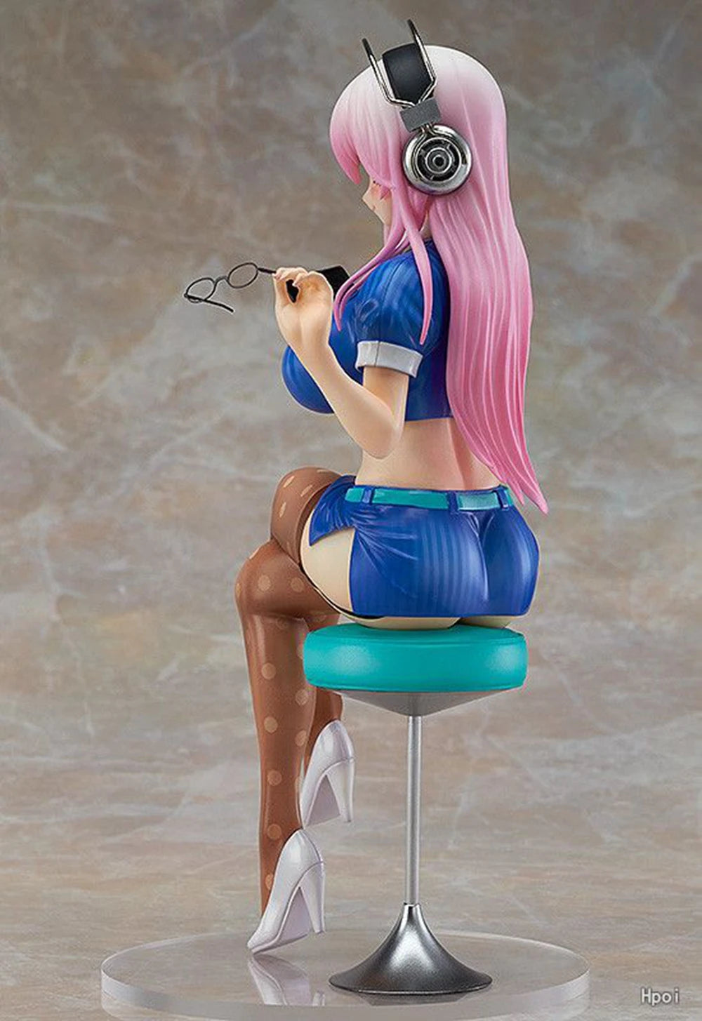10CM Anime Figure Super Sonico PVC Action Figurine Model Toy Cake Decor Swimsuit Dress Up SoniComi Noodle Stopper Figure Gift