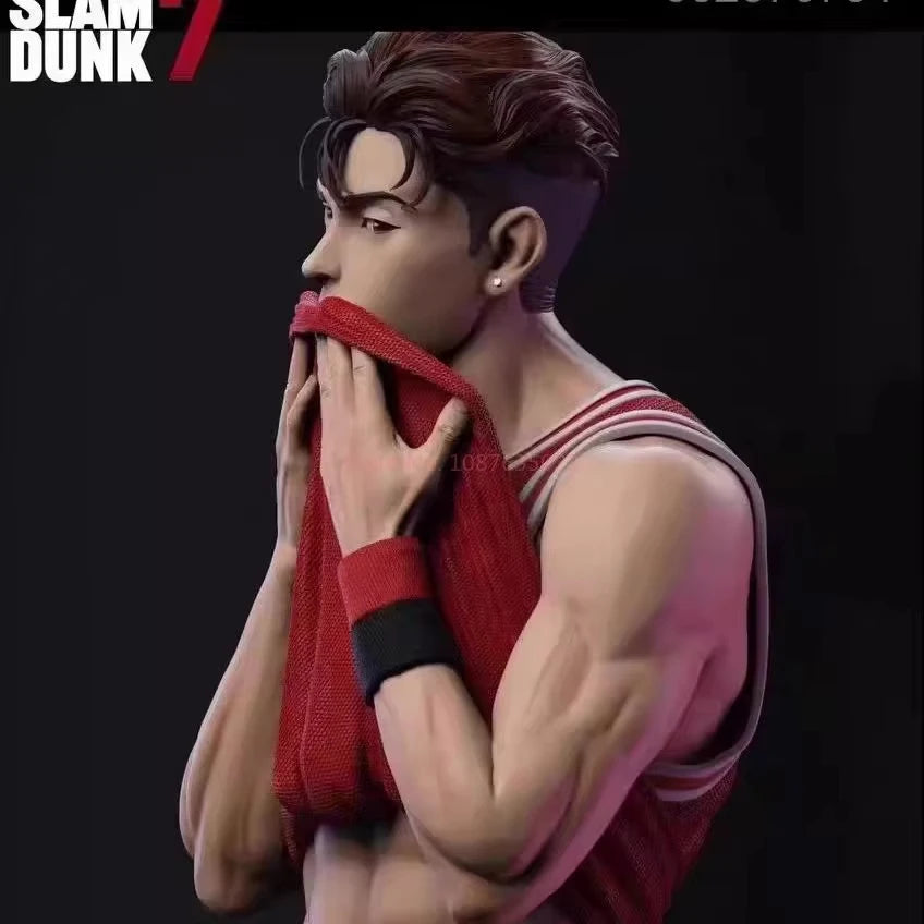 34cm The First Slam Dunk Anime Figures Miyagi Ryota Action Figure Fabric Pants Pvc Model Gk Statue Collectible Toys Decora Gifts