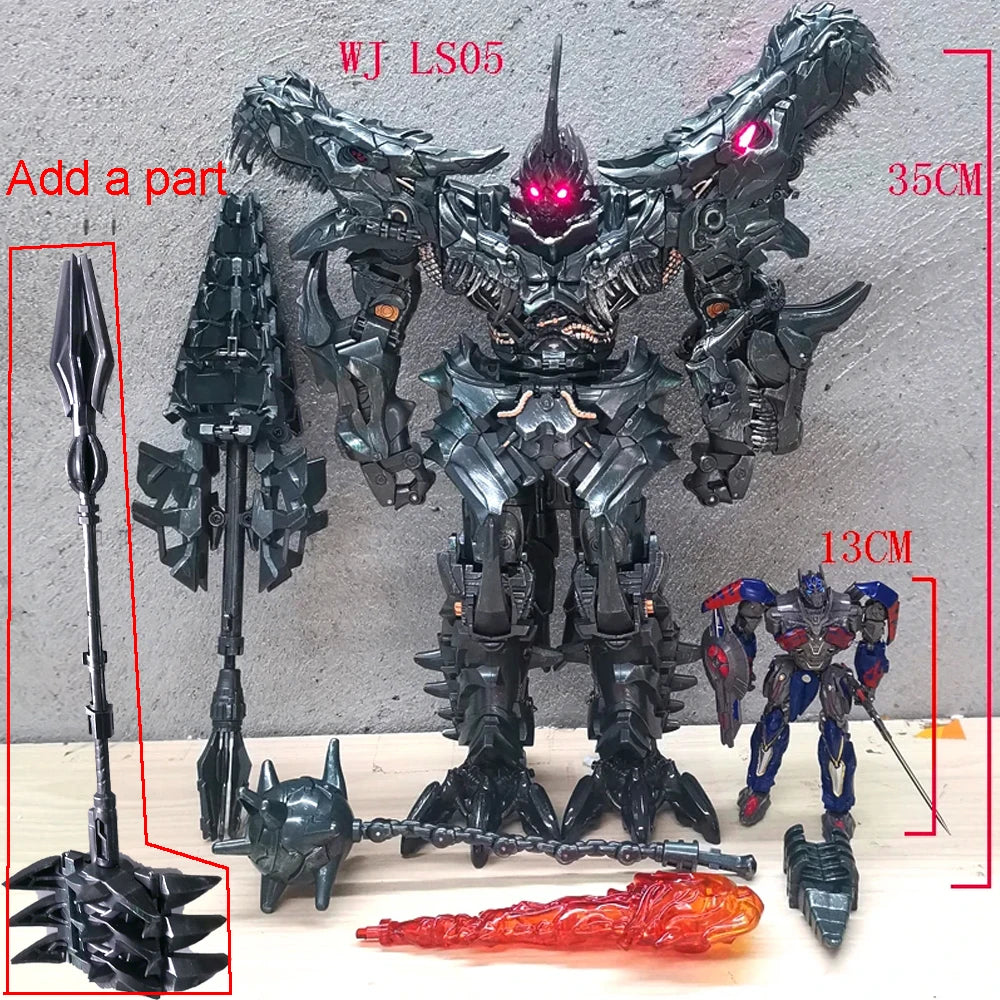 Transformation Toys Scorn Grimlock AOYI BMB LS11 LS-11 Action Figure 37cm Dinobots Ancient Behemoth Dinosaur G1 Anime Model Gift