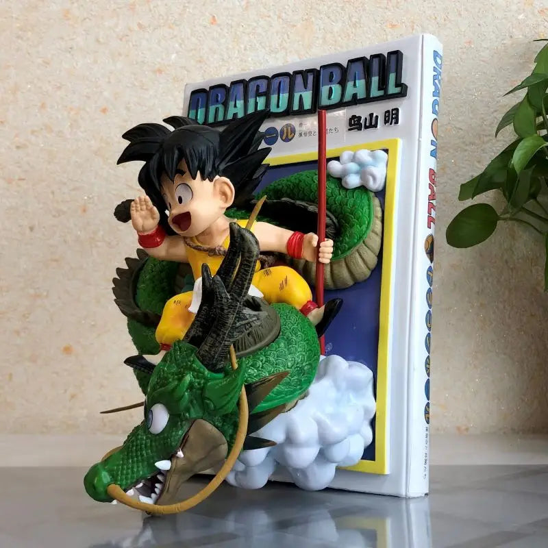 New 30cm Dragon Ball Gk Cartoon Anime Figure Title Page Statue Super Goku Ornament Pvc Model Doll Desktop Collection Toy Gift