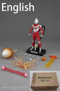 In Stock Alphamax Ultraman Tiga POWER TYPE Model Action Figures Model Collection Model Toy Cloth Clothes Red ver.