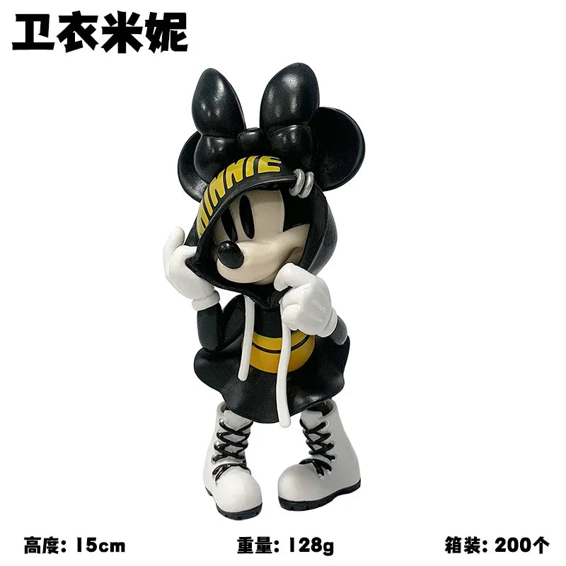 New 15cm Disney Mickey Minnie Mouse Action Figure Magic Storm Trendy Collection Pvc Model Statue Toy Collectible Decor Doll Gift