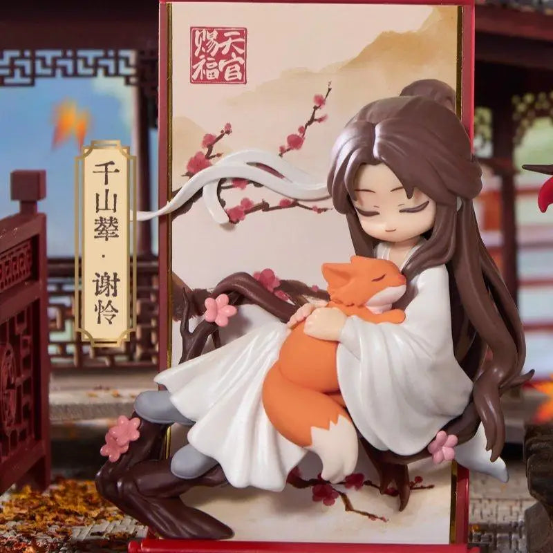 Genuine Tian Guan Ci Fu Scroll Series Blind Box TGCF Hua Cheng Xie Lian Cute Anime Peripheral Mystery Box Decora Anime  Gifts