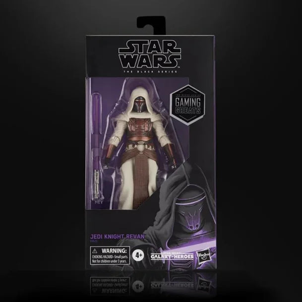Original Hasbro Star Wars The Black Series Gaming Greats Jedi Knight Revan Anime Figure Collection Model Toy