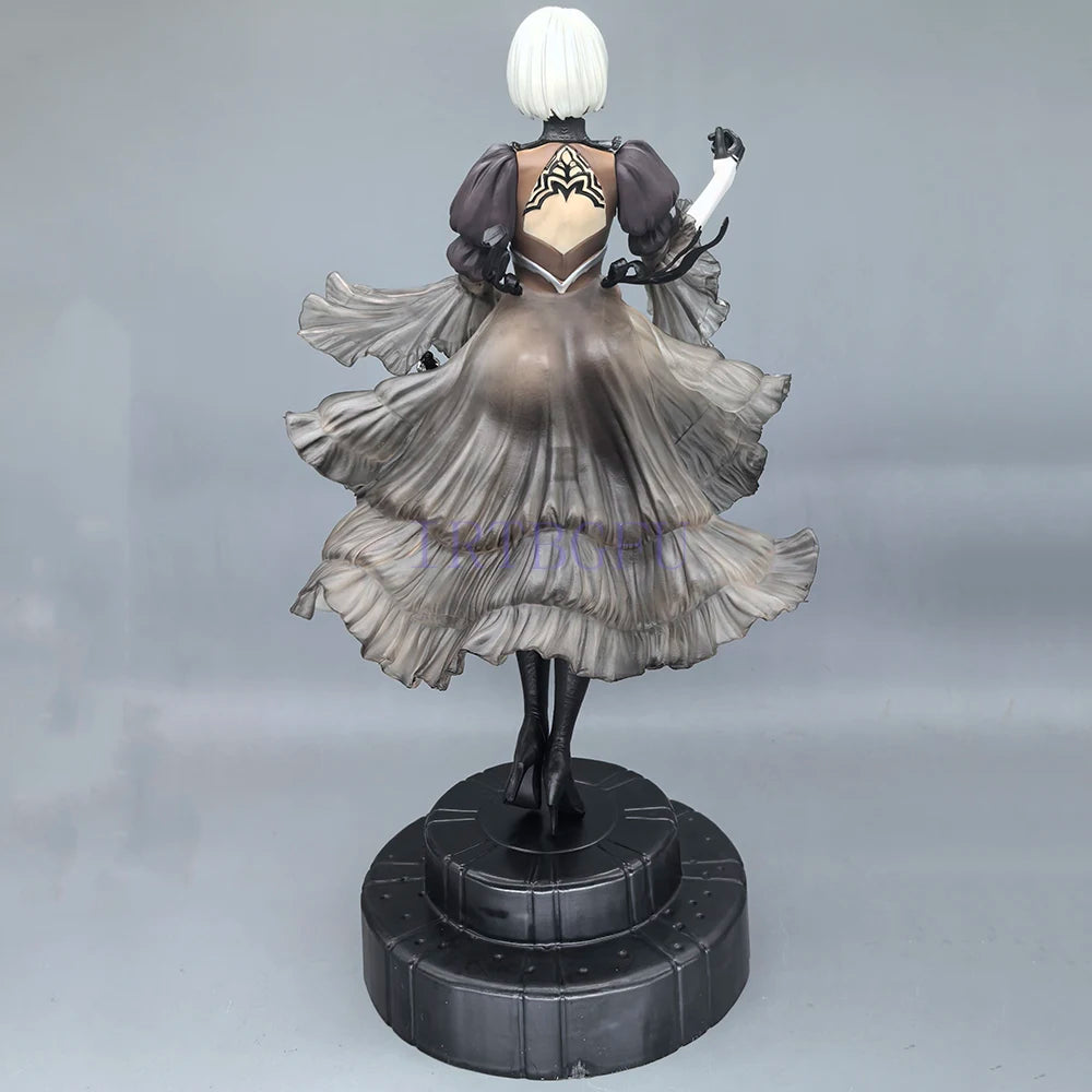 27 cm 2B YoRHa Nr. 2 Typ B Zwei Köpfe Japanische Anime-Figur PVC-Spiel Actionfigur Spielzeugspiel Sammlermodell Puppe