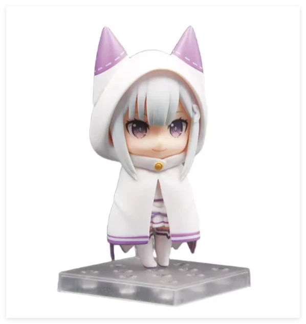 Nendoroid Re:Zero Emilia #751 Q Version Posable Anime Figure Face Swap Cute Collectible Model Desktop Decoration Gift In Stock