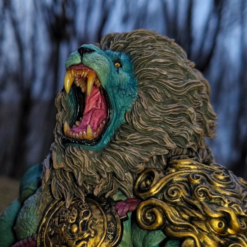 In-Stock Nottaa Ym005 Shiziling Cyan Lion 1/12 Lion Ridge Double Headed Action Figure Kit Original Chinese Style